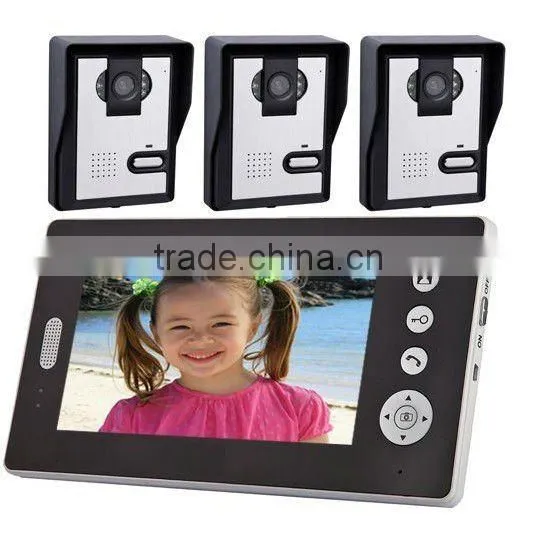 7 inch color wireless video door phone