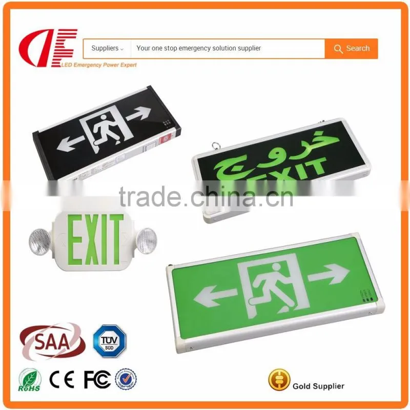 IP20 / IP40 Rechargeable Emergency LED exit sign lamp exit light