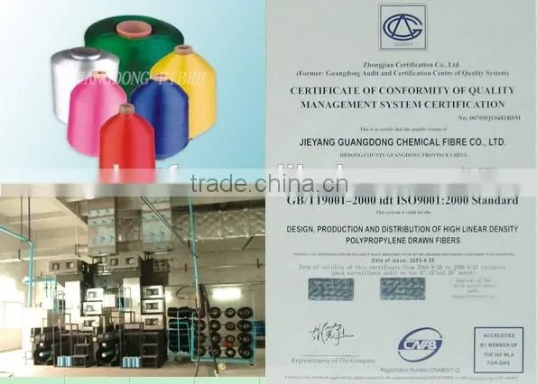 PP YARN High Tenacity PP FDY Yarn 50D to 3600D