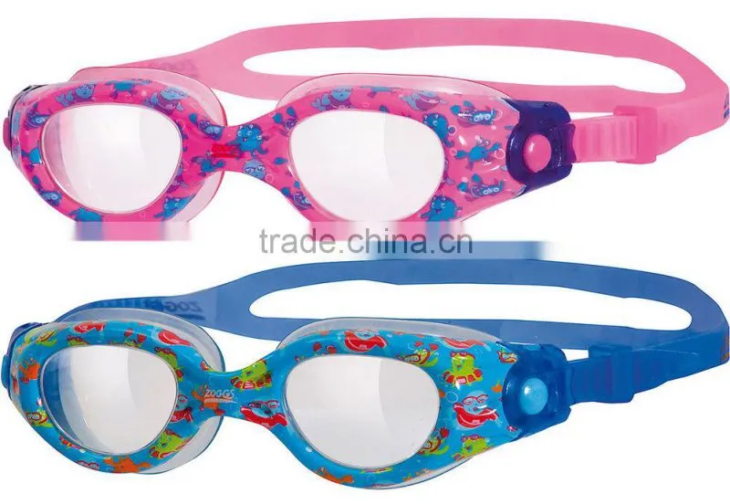 Silicone anti-fog funny swimming goggles for kids