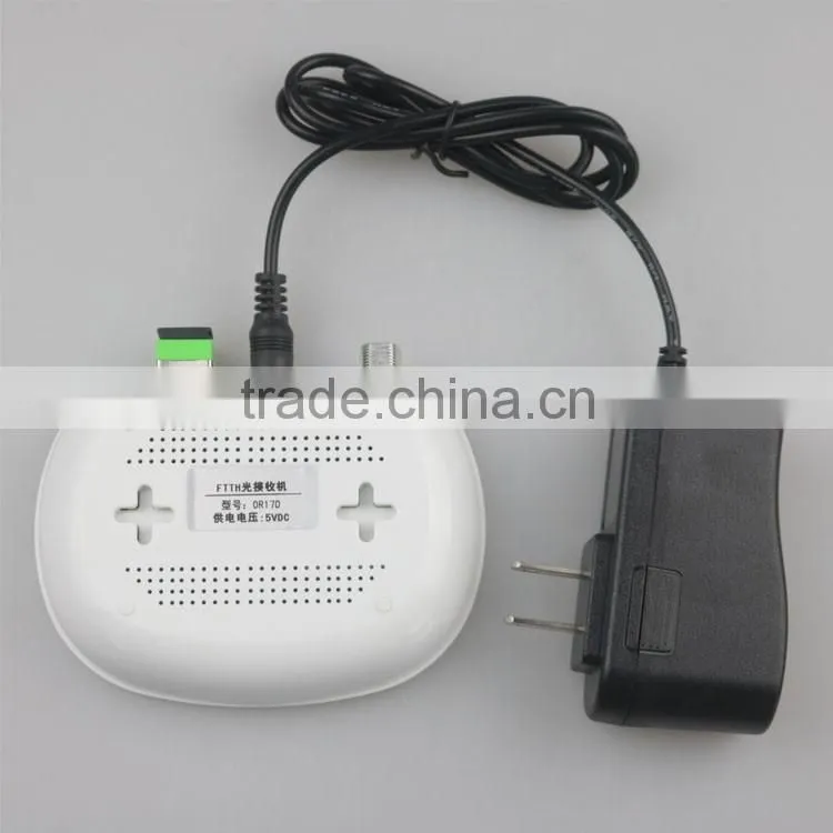 FTTH node Receiver FTTO CATV optical terminal with 3 wavelengths WDM AGC