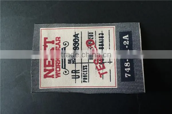 Wholesale Customize Black Chinese Clothing Woven Patches with Factory price