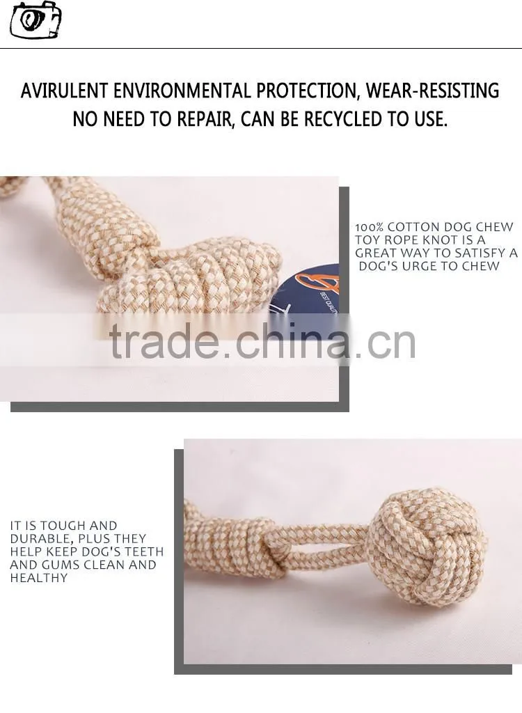 best quality for knot rope dog chew toy from factory