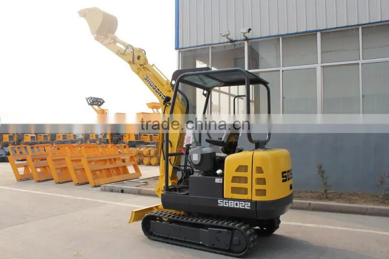 2.0Ton mini digger/2.0ton mini excavator/ hydraulic crawler excavator / 0.08m3 bucket capacity digger