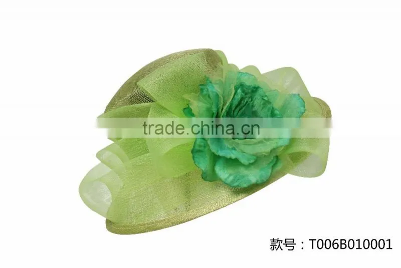 Ladies Fashion Sinamay Fashion Hats As Decorate Summer Hat