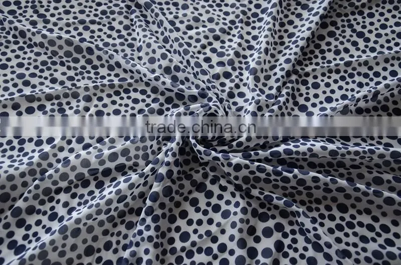 dot printing polyester 150D chiffon fabric