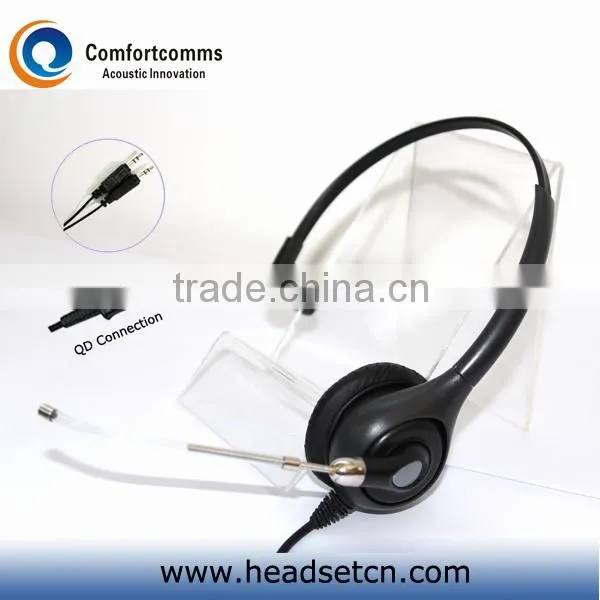 Monaural call center 3.5mm headset for personal computer and laptop HSM-600NPQDJ3.5D