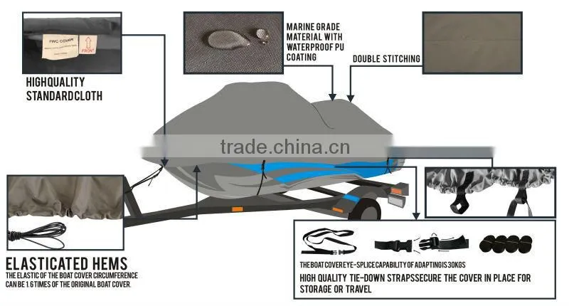 waterproof pwc cover, china jet ski cover