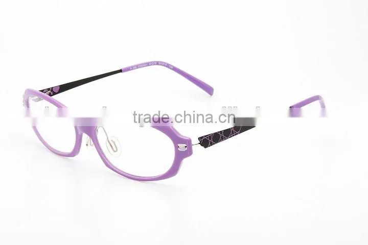 High end TR90 material frame with stainless temple for women
