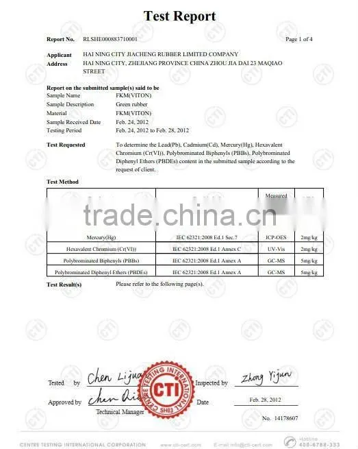 custom-made rubber product