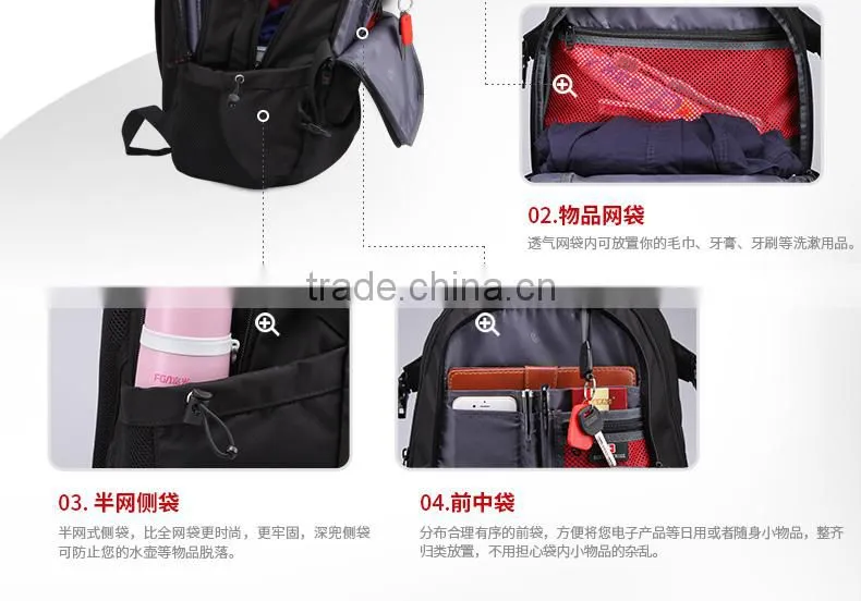 2016 high quality neoprene backpack, Unisex outdoor travel computer durable school backpack bag