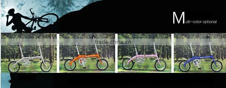 ENDA folding kids bike 14 inches wholesale aluminum alloy POCKET BIKE