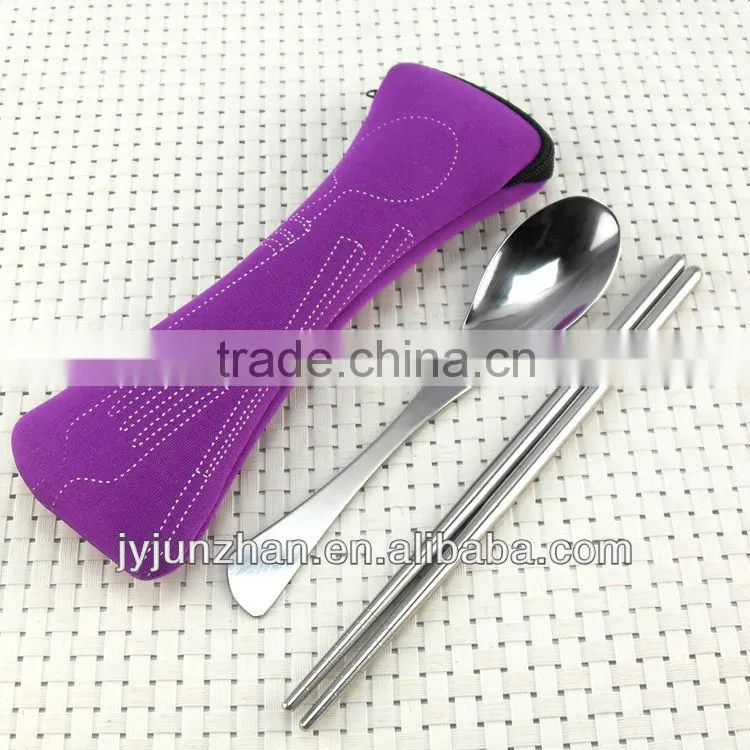 Stainless gift cutlery with spoon and fork composed and nice design