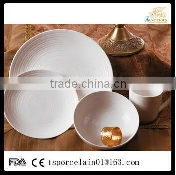 embossed new bone china America market new design tableware