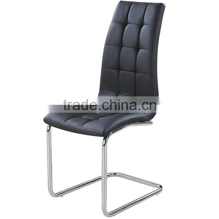 high back hot sell black pu dining Chair