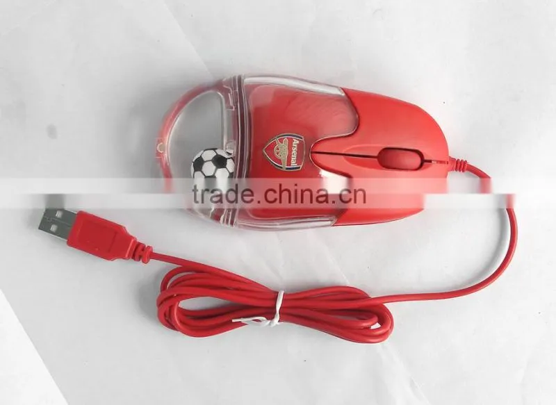 liquid filled wired gift mouse with customized floater