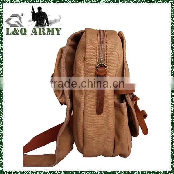 Men's Vintage Canvas Leather sling bag