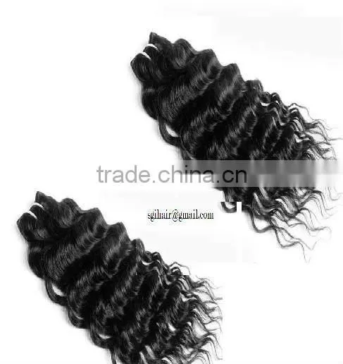 100 percent human curly hair wave