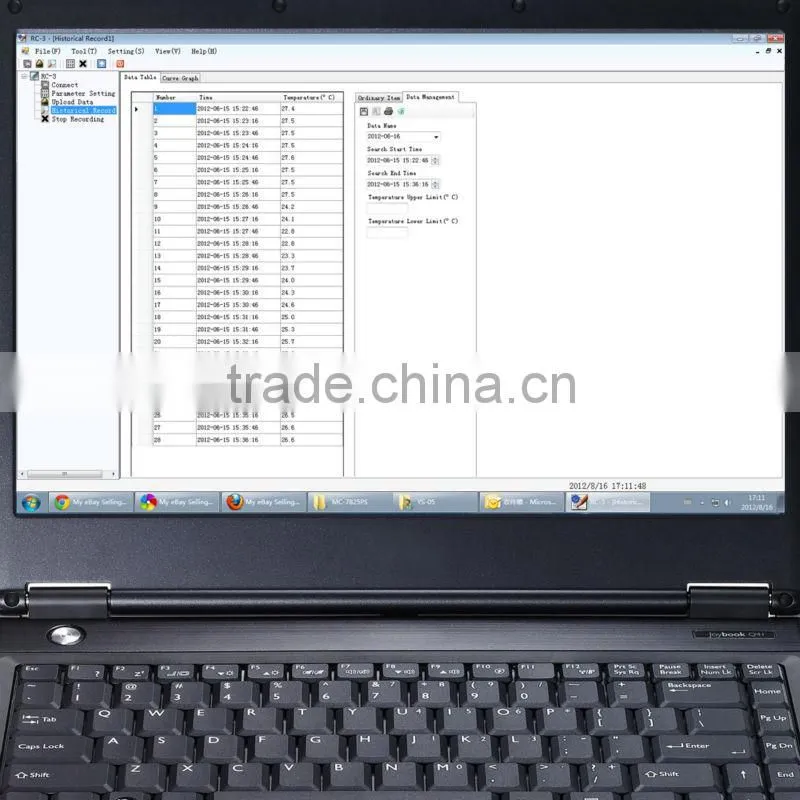 USB High Accuracy 16000 Points Temperature Data logger Datalogger Temp Recorder