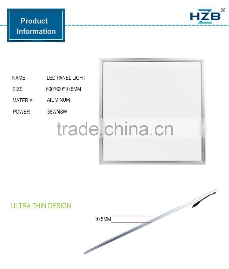 Energy saving led light panel 36w/48w lowest price indoor led panel lighting