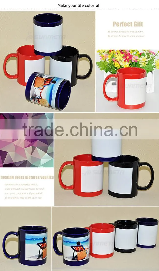 Sunmeta Directly Factory whole sale Patch luminous Sublimation Mug 11oz