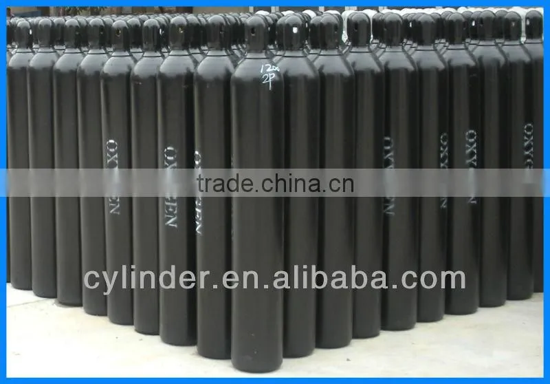40L seamless steel oxygen gas cylinder