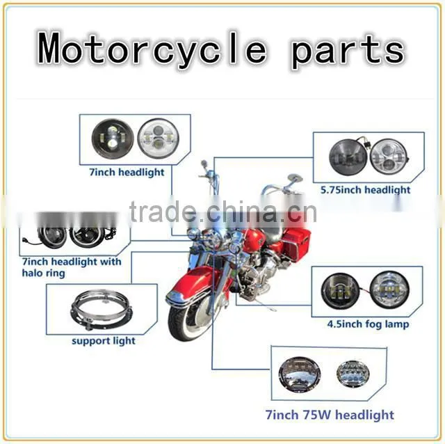 5.75Inch Motorcycle Led Headlights Projector Daymaker Replace Hid Kit For Harley