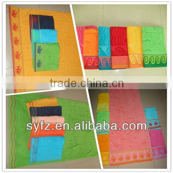 good price jacquard beach towel