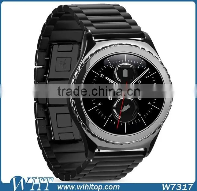 For Samsung Gear S2 Classic Smart Watch Strap, Stainless Steel Watch Strap for Samsung Gear S2