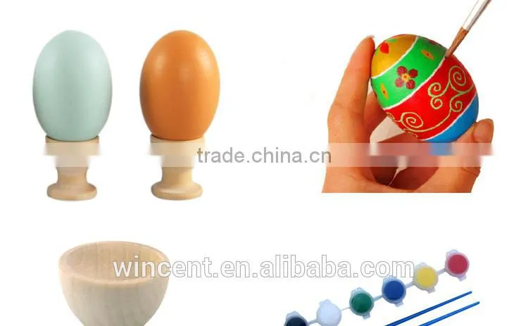 Easter Day DIY Drawing Wooden Egg