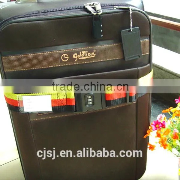 Famous Brand High quality 2m luggage strap belt with combination lock