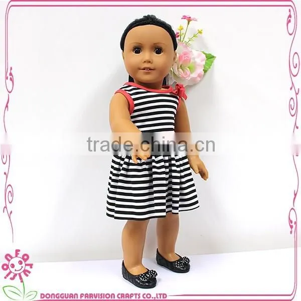 Simple doll dress clothes 100% cotton ONSALE striped outfit for 18 inch dolls