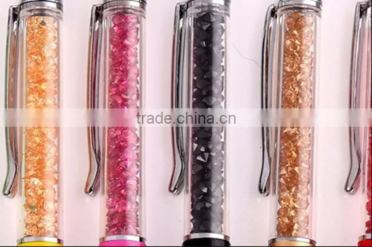 crystal touch stylus metal pen crystal ball pen,Crystal gift pen
