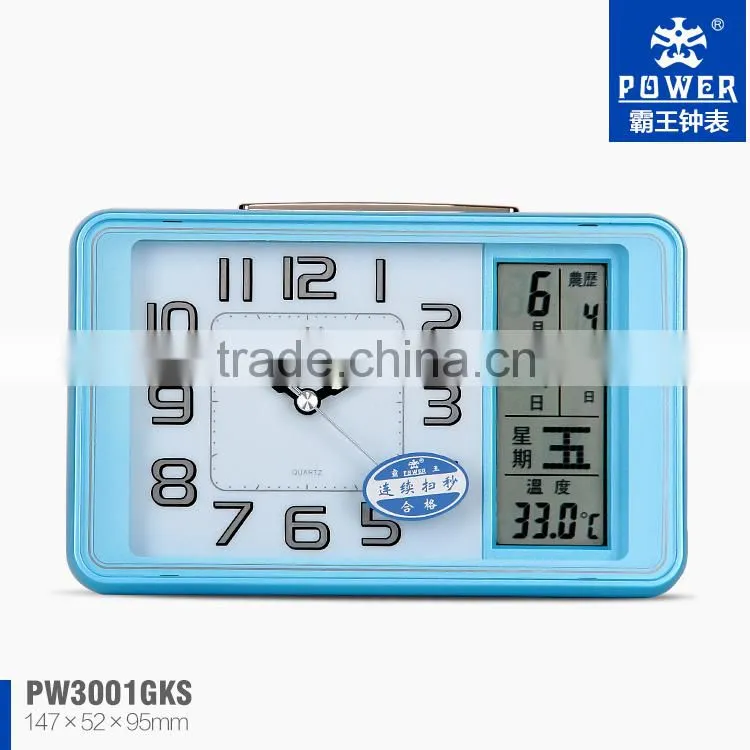 New Alarm clock with LCD & Light Snooze light alarm clock with light sensor