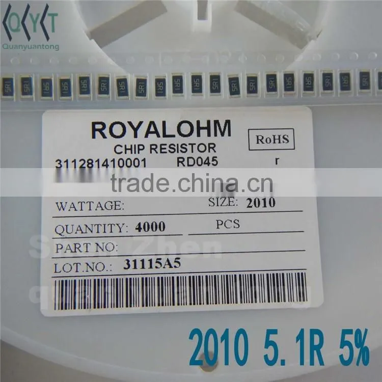 Resistors 2010 5.1R 5% NEW