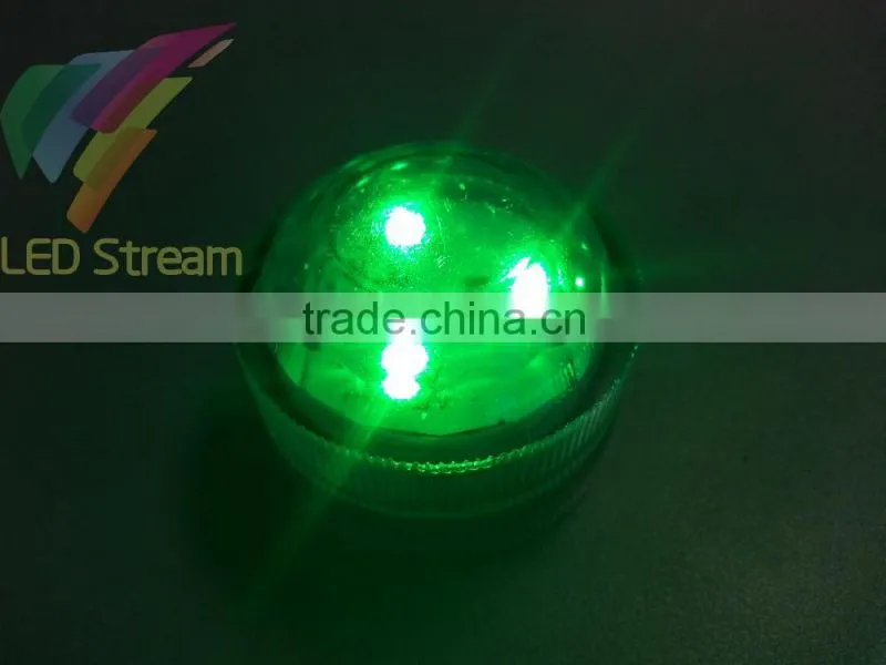 Mini Waterproof Diamond Tea Light Submersible Lamp For Christmas Holiday Wedding Party Swimming Pool 2 X CR2032 Battery