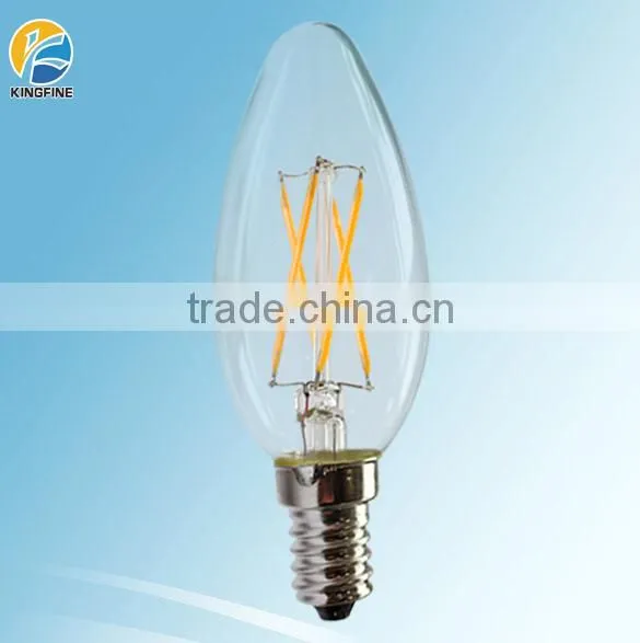 Alibaba Led Light C35 4W 220V Led Filament Candle Light, E27 E14 Frosted Led Bulb COB-C3504N