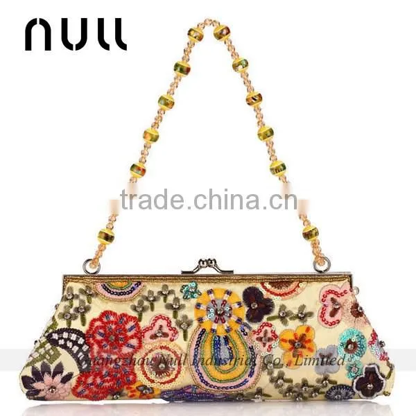 Customized National Embroidery Clucth Bags / Purses