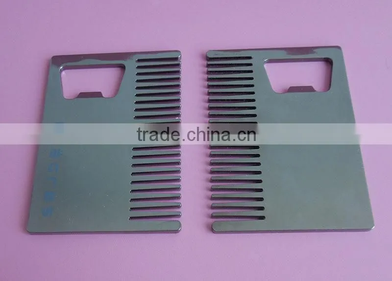 New custom rose gold credit card combs