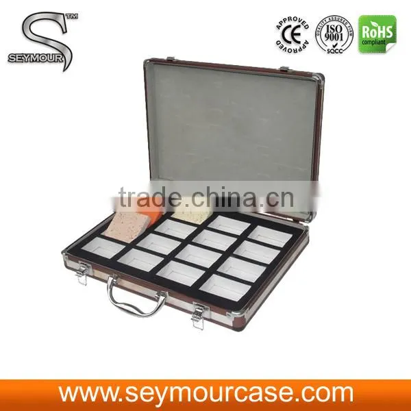 Showing Case White Granite Floor Tiles Sample Box Watch Storage Case Display Box