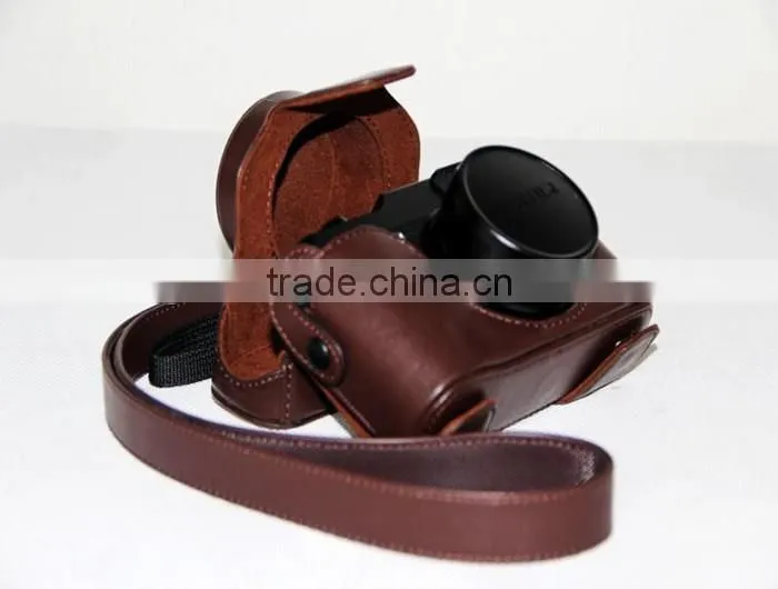 Factory high quality lovely stylish leather Camera Bag in Dongguan