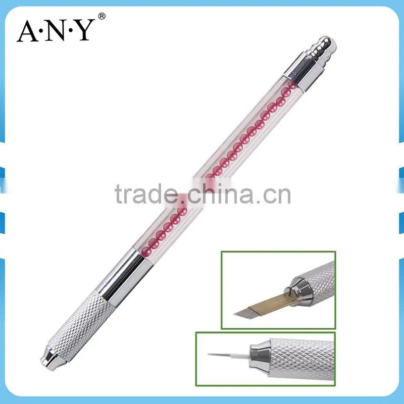 ANY New Arrival Acrylic Handle Pearl Permanent Eyebrow Pencil Microblading Pen Tool Tattoo Machine Pen