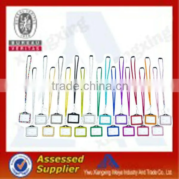 Rhinestone Lanyard with camer and ID card holder