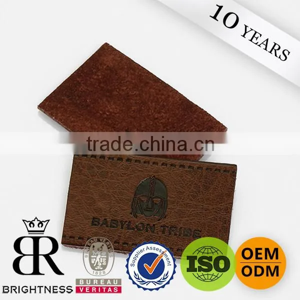 Fashion genuine leather patch leather patch label