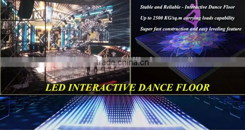 Interactive led dance floor