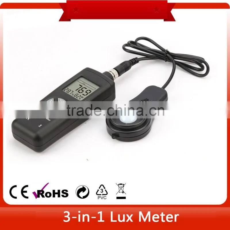 High quality temperature humidity 0~200,000 lux meter LED TL-601