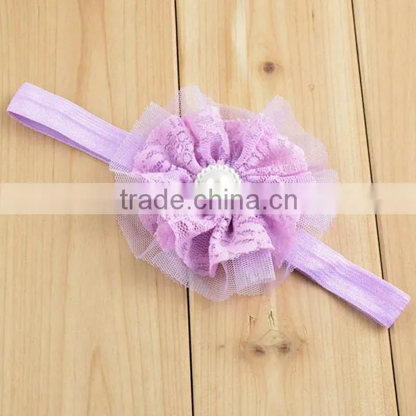 stretch elastic lace for baby headband, newborn lace headbands