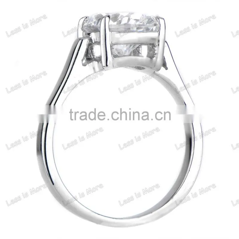 Fashion Pure Silver Oval Cut diamond Engagement Ring