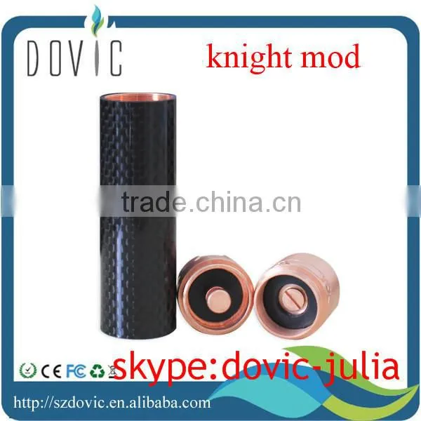 newest knight mechanical mod knight mod clone made of(copper+carbon fiber) with magnetic button