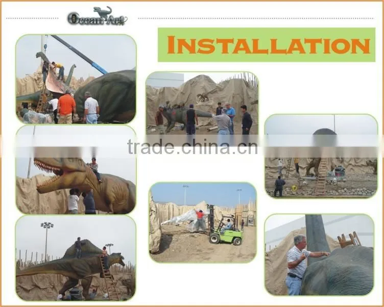 Outdoor Playground Decoration Animatronic Dinosaur Commodity